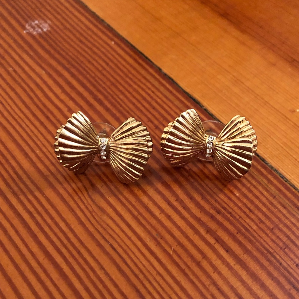 Lilly Pulitzer Gold Bow Earrings